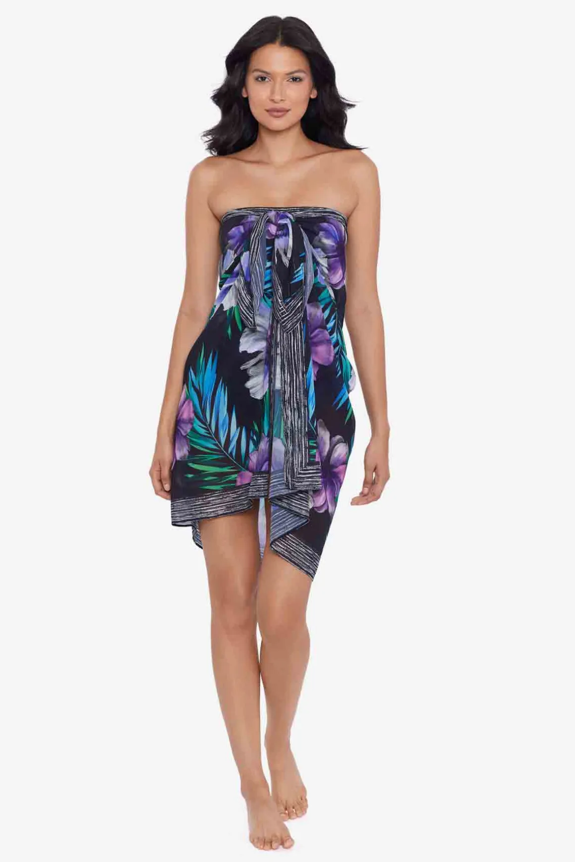 Flora Aura Scarf Pareo Swim Cover Up