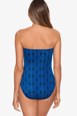 Long Torso Cascada Avanti Bandeau One Piece Swimsuit