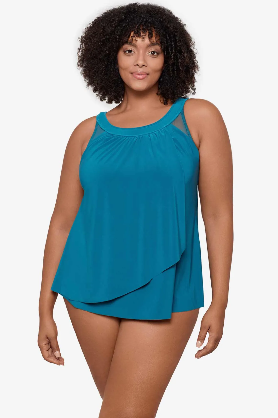 Plus Size Illusionists Ursula Underwire Tankini Top