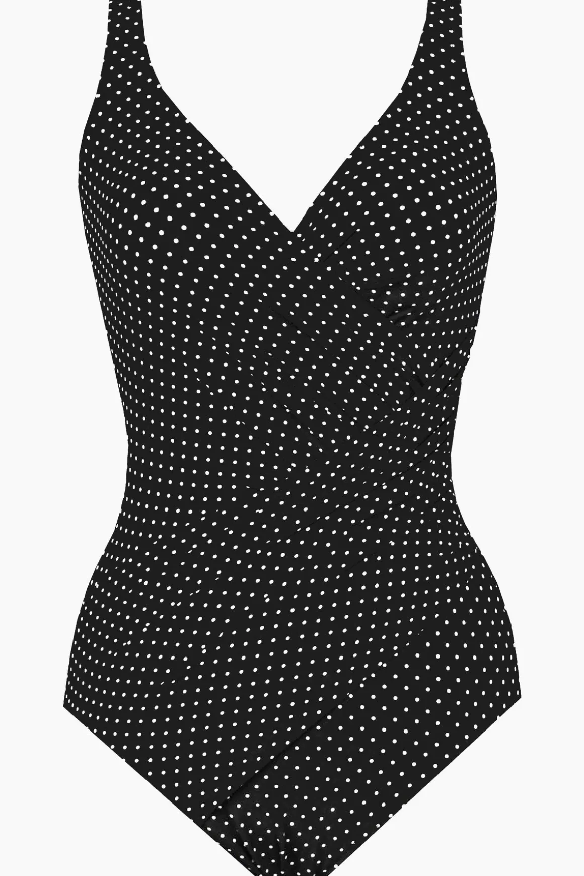 Plus Size Pin Point Oceanus One Piece Swimsuit