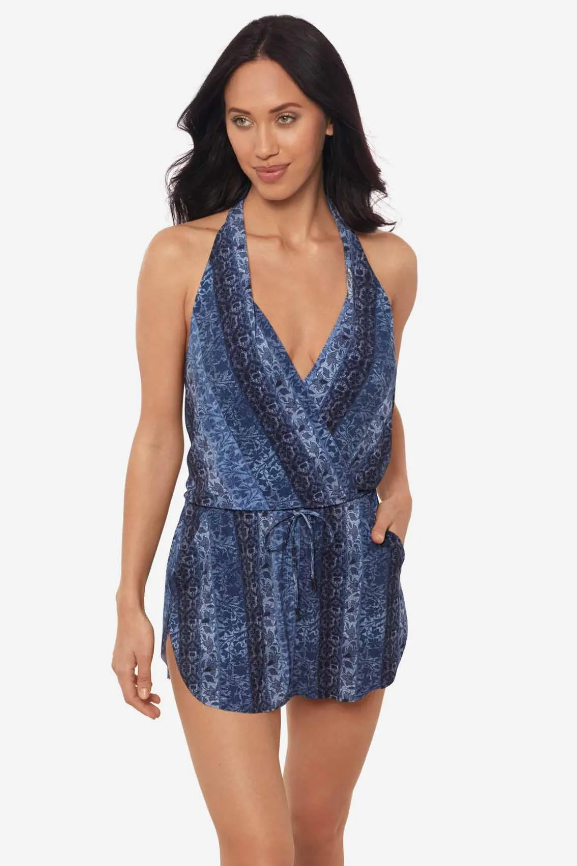 Via Roma Ellie One Piece Romper Swimsuit
